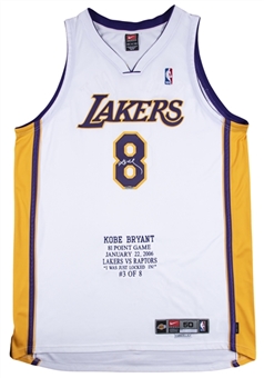 Kobe Bryant Signed Los Angeles Lakers 81 Point Game Commemorative Jersey #3/8 (UDA)